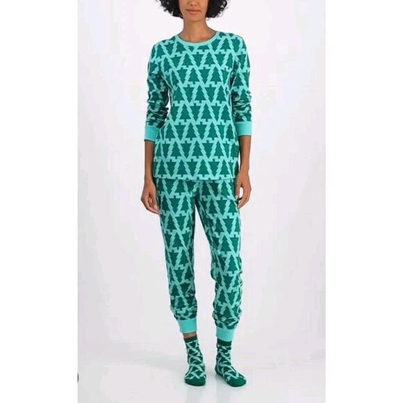 Holiday Lane Other - Holiday LaneWomen's Trees Cotton Matching Family Pajamas Set NWT Size XL
